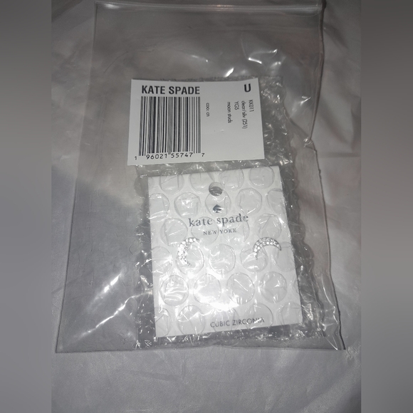 New Kate Spade Moon Earrings NWT - Picture 5 of 6